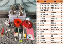 提鍋軍碗清點表